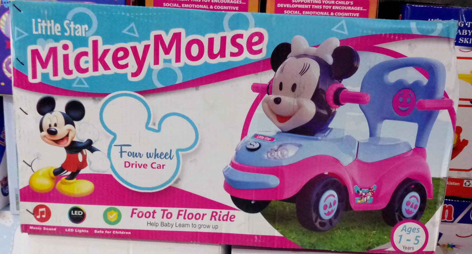 Little Star Mickey Mouse Four Wheel Drive Car