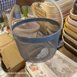 Premuim Quality Round 1pc Wooden Handle Metal Basket - Image 2