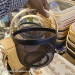 Premuim Quality Round 1pc Wooden Handle Metal Basket