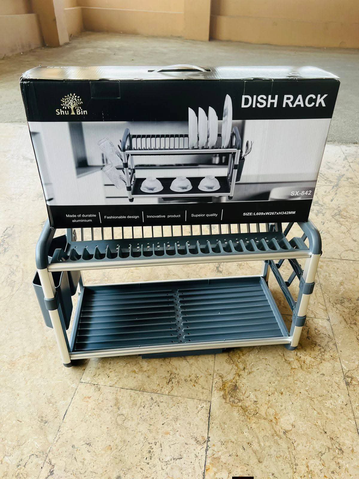 2026/05/1010554906.jpg Premium Quality 2 Layer Plate Rack Imported Anti Zang - Image 1