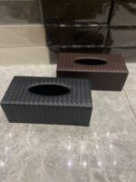 Premium Quality 1pc Leather Tissue Box