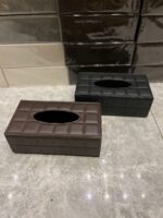 Premium Quality 1pc Leather Tissue Box - Image 2