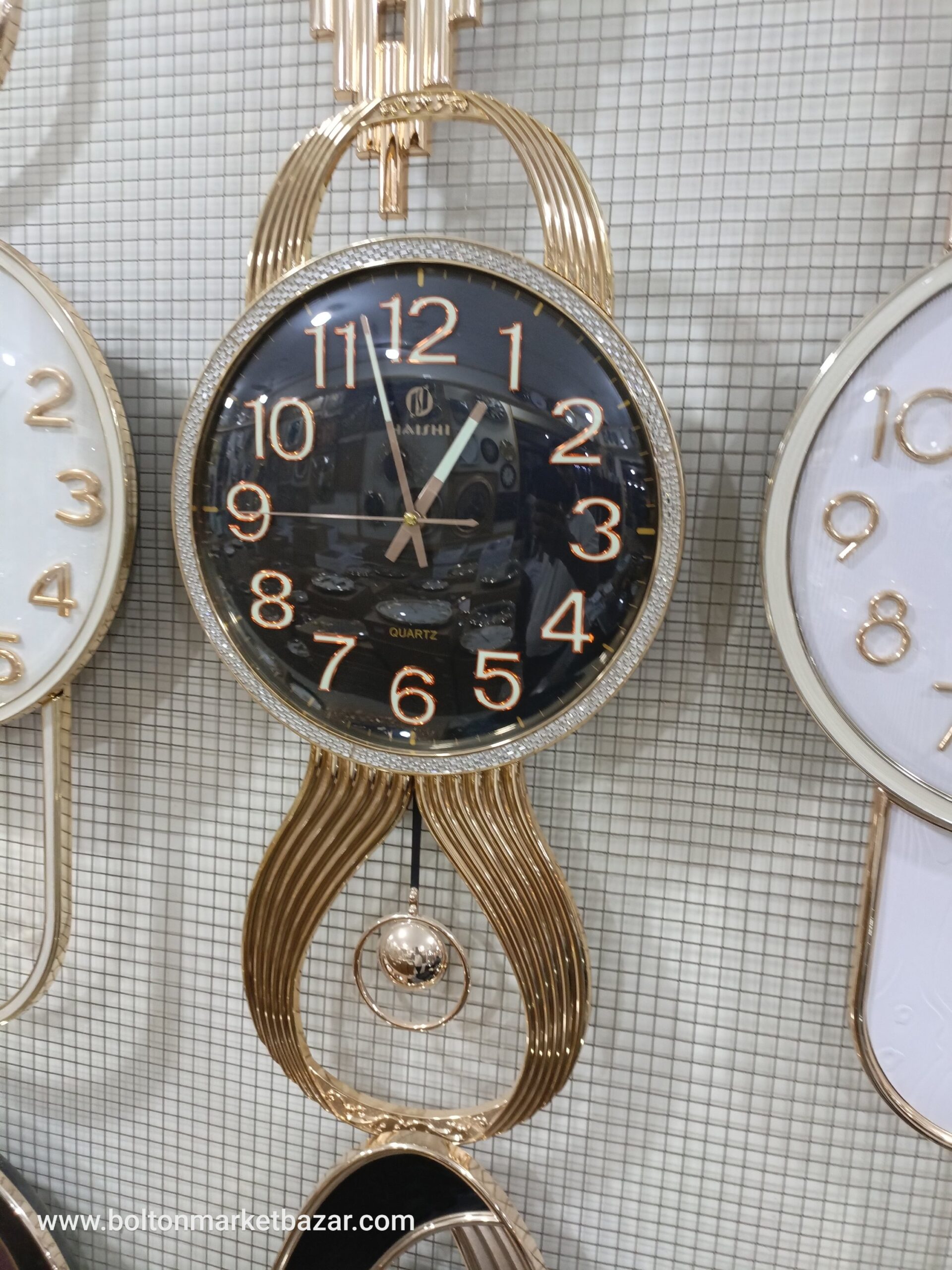 2026/06/1010670725-scaled.jpg Home Wall Decor Clock With Pendum - Image 1