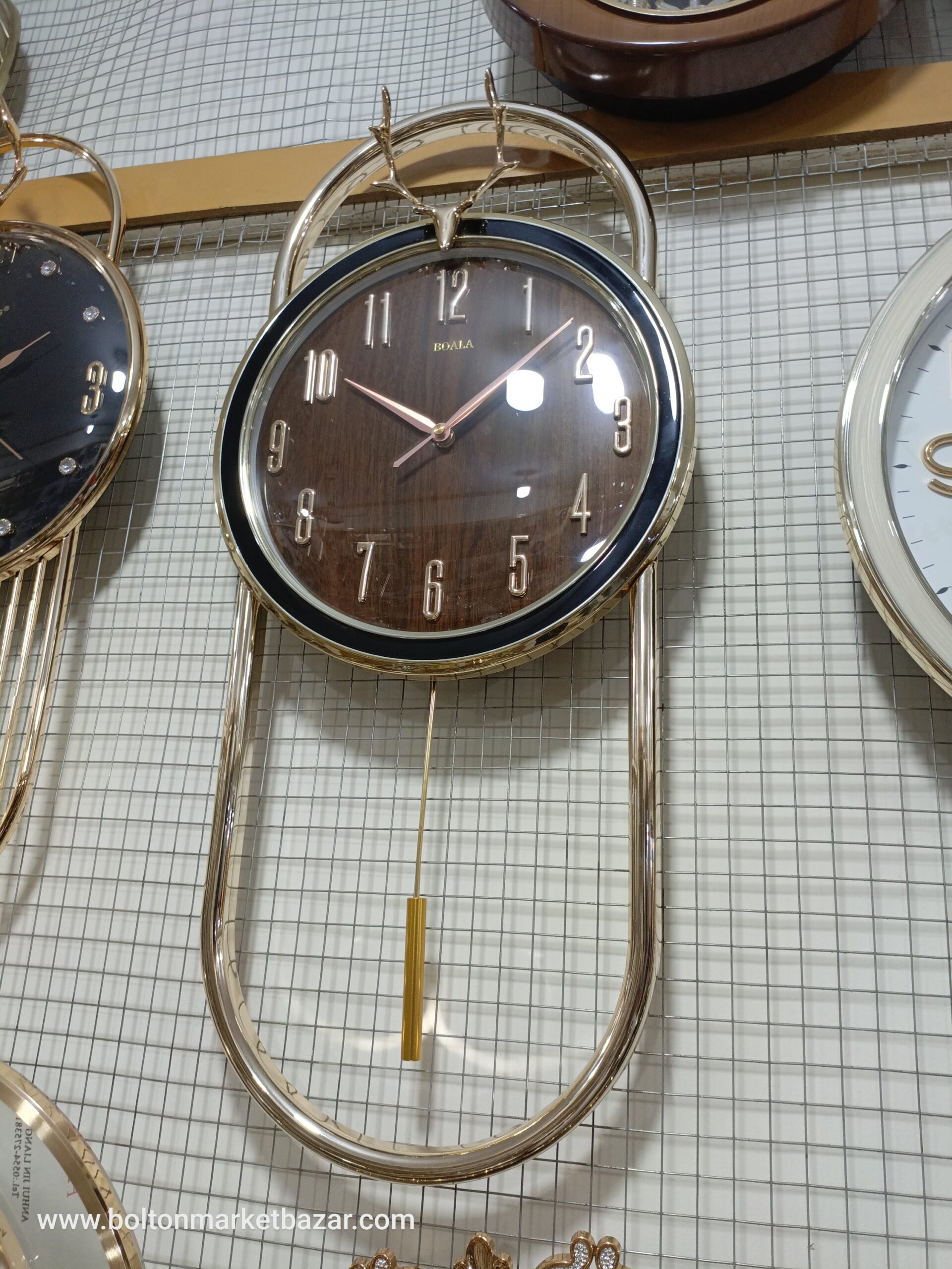 2026/06/1010670731-scaled.jpg Home Wall Decor Clock With Pendulum - Image 1