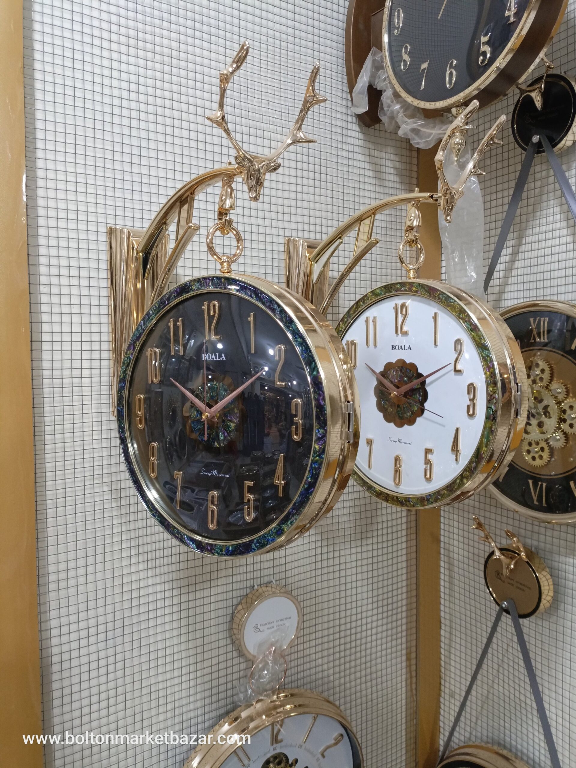 2026/06/1010670780-scaled.jpg Home Wall Decor Double Sided Clock 1pc - Image 1