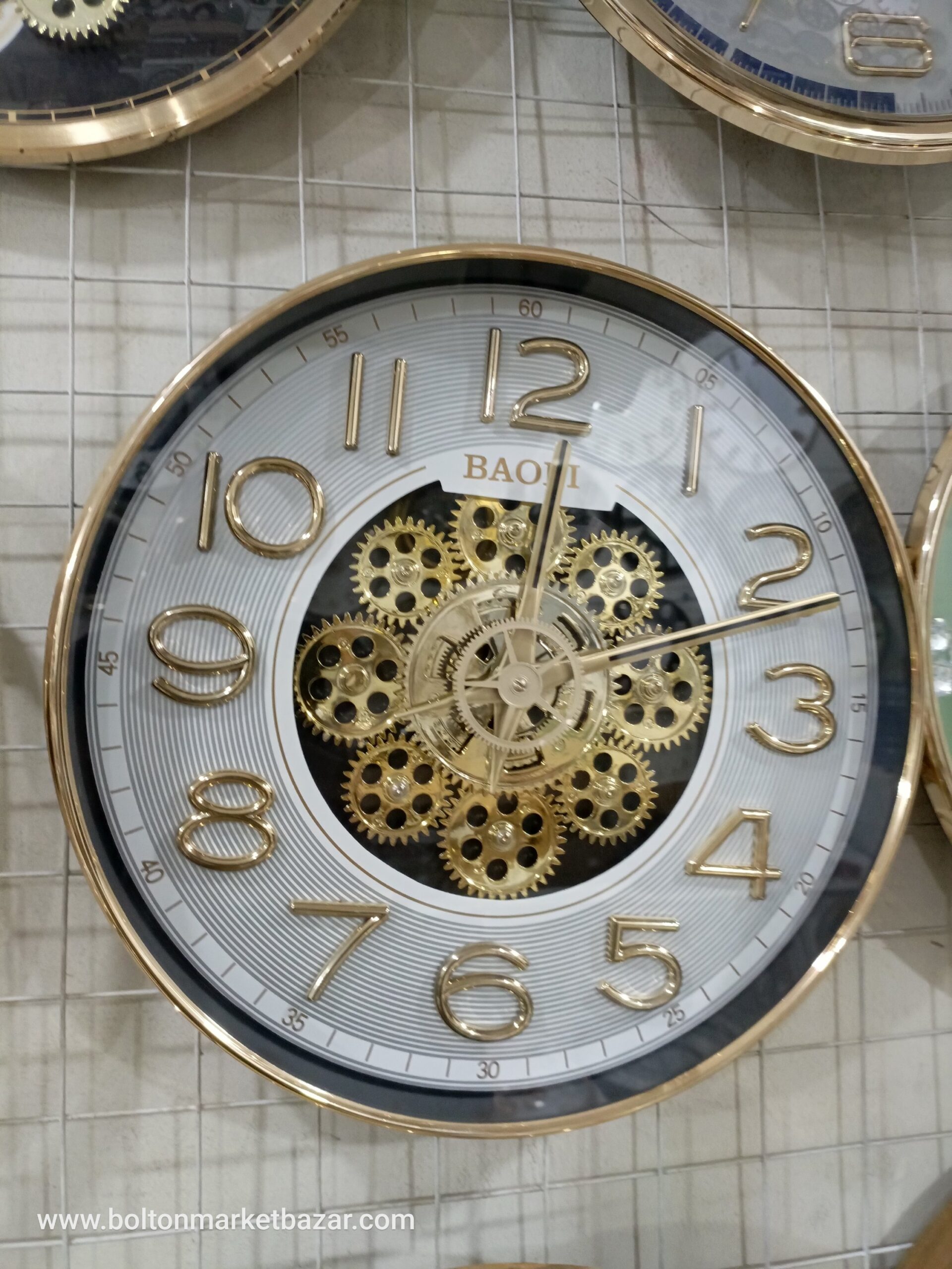2026/06/1010818069-scaled.jpg Premium Quality Gear Movement Wall Decor Clock - Image 1